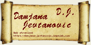 Damjana Jevtanović vizit kartica